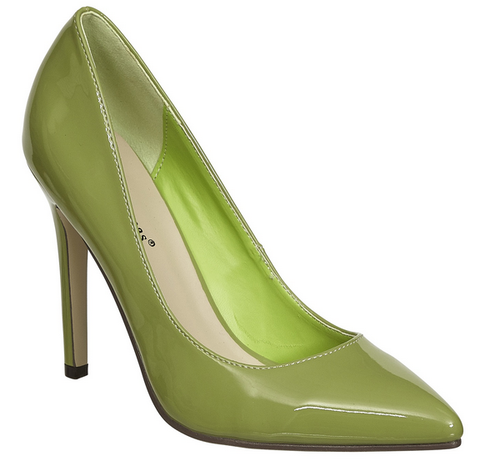 Pierre Dumas Cherry-11 Women Pointy Toe Slip On Heel Shoe Lime Green-MT