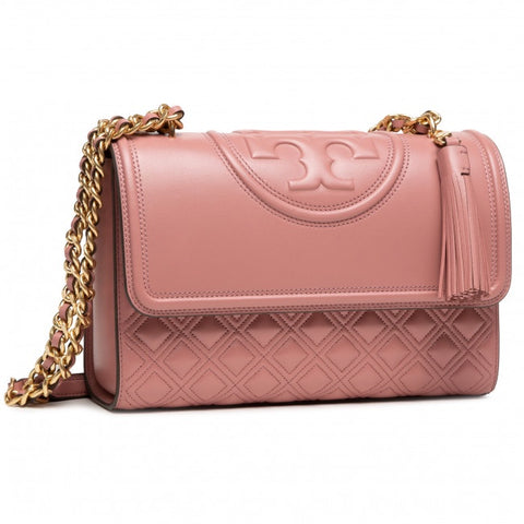 Tory Burch 76997-651-OS Women Fleming Convertible Shoulder Bag Pink Magnolia