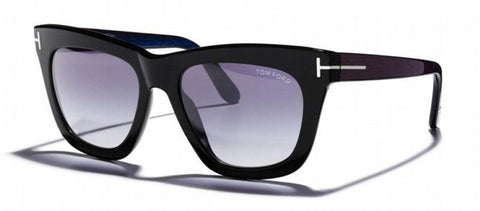 Tom Ford Celina TF361 01A-Women  Square Sunglass Black Violet/ Blue Gradient -GL