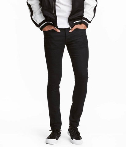 H&M 5672/1 Men Skinny Jeans Black Denim-SHG/GL