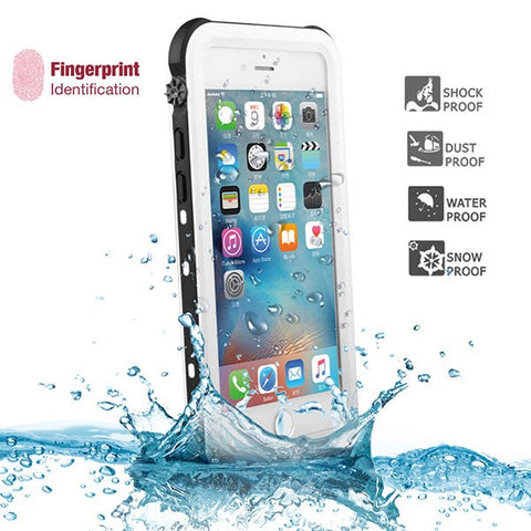 WOW Wireless Apple iPhone 7/8 Plus Waterproof Case White