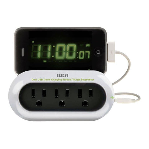 RCA Portable Charging Station and Surge Protector