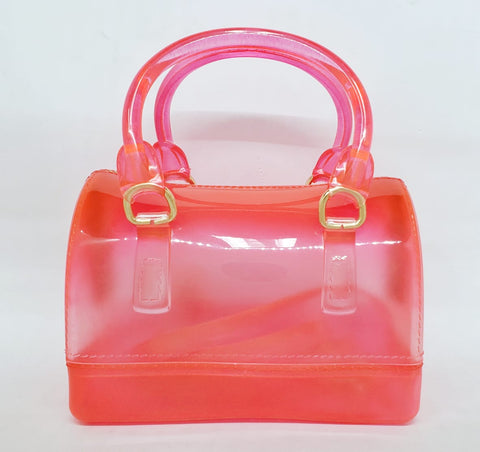 Nima HBG103231 Semi Transparent Satchel Fuchsia-MT/SHG