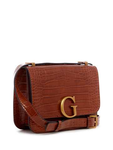 Guess CB799178 Women  GUESS Corily Mini Convertible Crossbody Bag Cognac