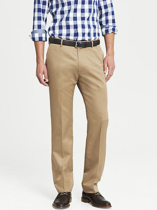 Banana Republic Men Tailered Slim Fit Khaki Suit Pants-GL