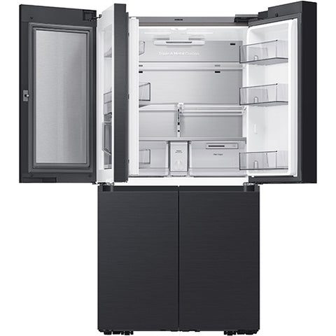Samsung 28.6 CuFt Smart Counter Depth BESPOKE 4-Door Flex™ Refrigerator In Matte Black Steel