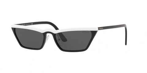 Prada / 0PR 19US / Catwalk White Black W/Grey Sunglass