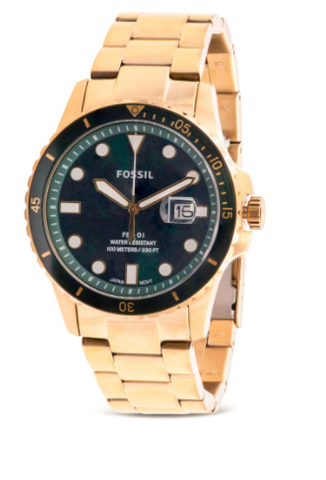 Fossil FS5658 Men Gold-Tone Green Dial Watch