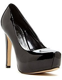 Pierre Dumas Brenda-1 Black Synthetic Patent Leather Pumps Shoe-SHG