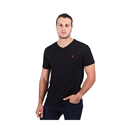 Polo Ralph Lauren Men V-Neck T-Shirt Black -MT/SHG/GL