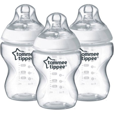 Tommee Tippee Closer To Nature Baby Bottle 3 Pack, 0m+