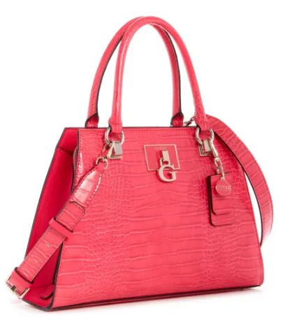 Guess CG787507 Women Stephi Girlfriend Satchel Bag Pink