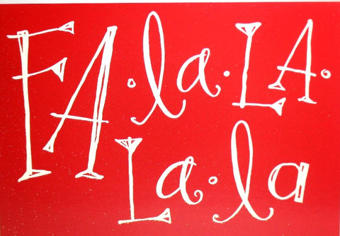 Hallmark Christmas Cards-" Fa.La.La.La.La"