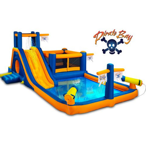 Blast Zone Pirate Bay 12299634 Inflatable Combo Water Park And Bounce 40.55x16.14x16.14 Multi Colour