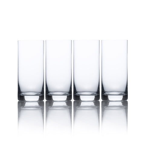 Mikasa 5142439 Laura Set Of 4 Highball Glasses-White