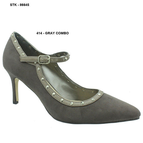 Pierre Dumas Paris-7 Women Pointy Toe Shoe-Gray-SHW&SHG