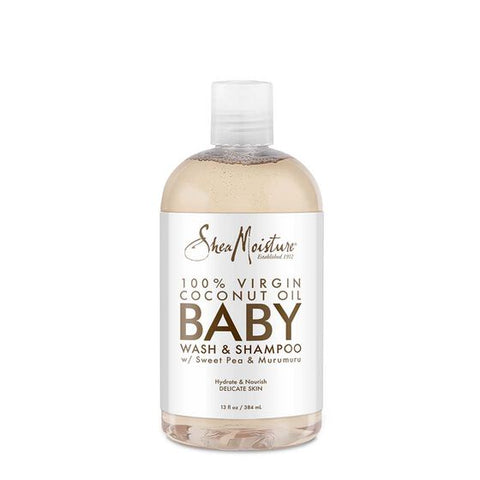 Shea Moisture 100% Virgin Coconut Oil Baby Wash & Shampoo 13oz