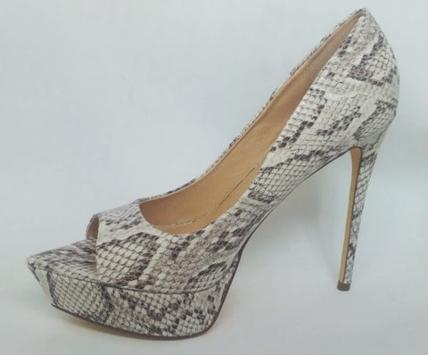 Liliana Henny-1A Women Peep Toe Platform Heel Shoe White-MT