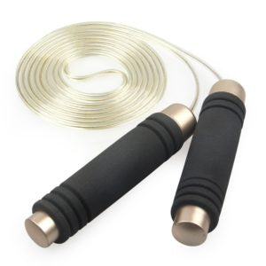 Adjustable Speed Rope With Cushioned Grips