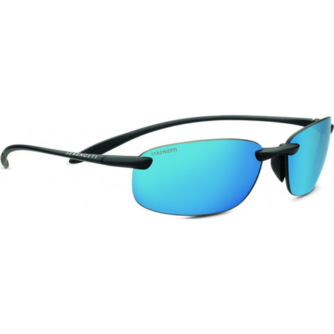 Serengeti 8697 Unisex Nuvola Satin Black Polarized Lens Sunglass