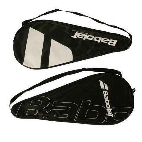 Babolat Tennis Racket Cover Case In Black With Logo and Strap Black/White