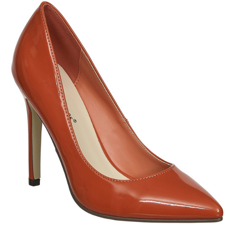 Pierre Dumas Cherry-11 Women Pointy Toe Slip On Heel Shoe Orange-SHW