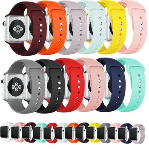 Apple Watch Silicone Strap Sport Band Assorted