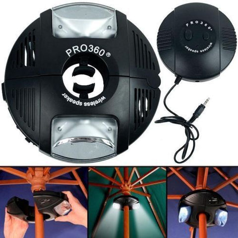 iPod/iPhone/Android Wireless Umbrella Outdoor Speaker System