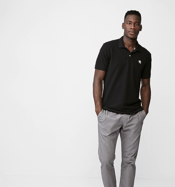 Express stretch pique sales polo