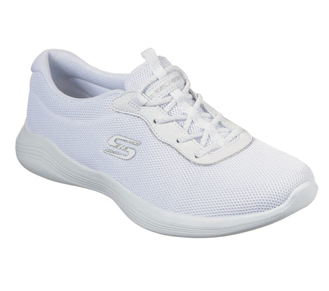 Skechers 23607/WSL Women Envy Sneaker White/Silver-MT