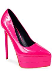 LILIANA Sunset-1 Women Heels Shoe-Hot Pink
