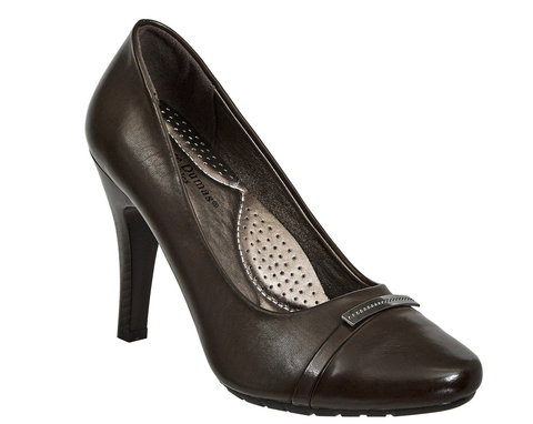Pierre Dumas Classy-2 Women Slip On Heel Shoe Brown-SHG/MT