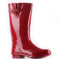 Pierre Dumas Rain-1 Classy Rain Boots - Red - SHW