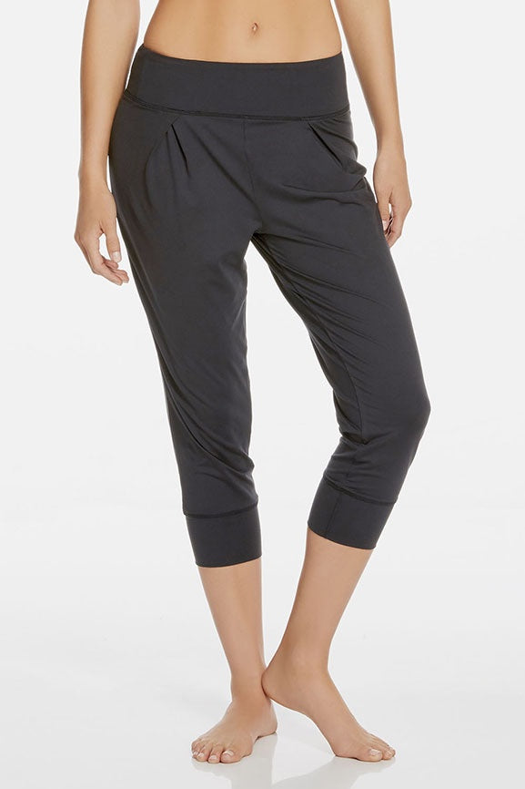 Fabletics Yoga Capri - Dark Gray-SHW
