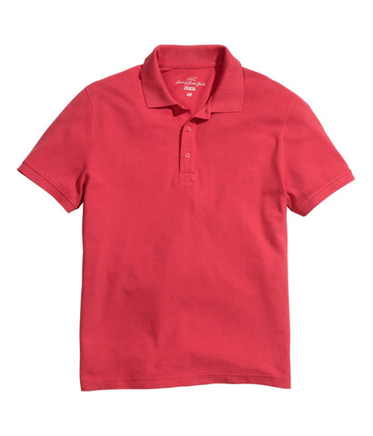 H&M 5848/1-Men Polo TShirt Slim Fit-Red-SHG