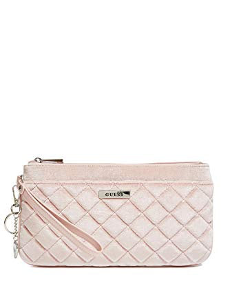 Guess 28779688 Women Factory Wristlet Bella Pouch Blush Velvet-GL