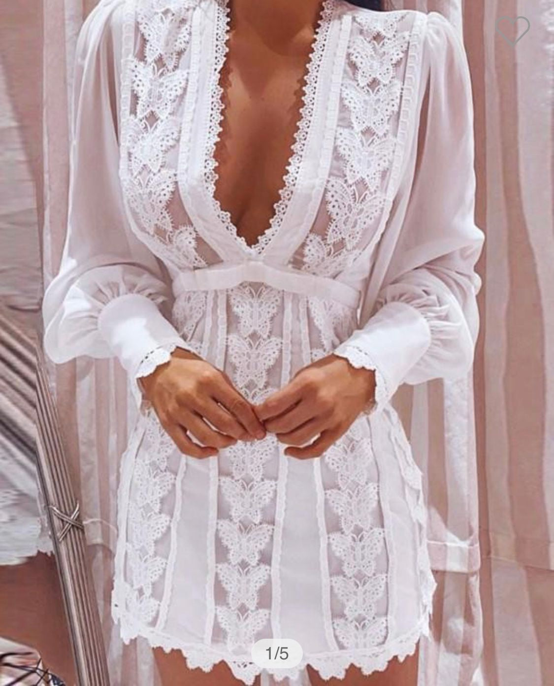 Mundefeis Women Belted Brea Dress White