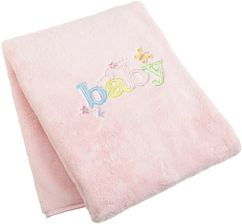 Carters Sweet Baby Blanket, Pink, 30"x40"
