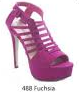Pierre Dumas Pamela-9 Women Open Toe Ankle Strap Heel Shoe Fuchsia-SHG