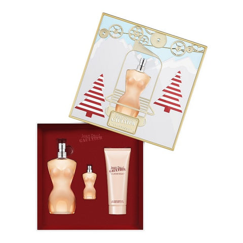 Jean Paul Gaultier Classique Set (EDT 100ml+Body Lotion 75ml+EDT 6ML)