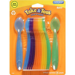 Take & Toss Flatware 16c Infant/Toddler Feeding Spoons
