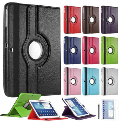 Samsung Galaxy Tab 3 10.1 inch Tablet PU Leather Case Cover 360 Rotating Smart Stand
