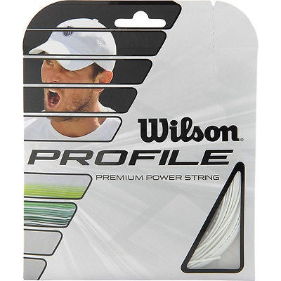 Wilson Profile Premium 16-Gauge Tennis String 40 Inch. White