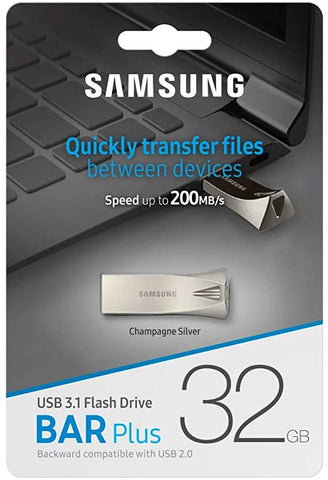 SAMSUNG USB 3.0 Flash Drive 32 GB Metallic Silver