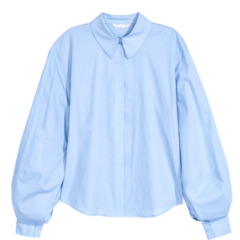 H&M 1522/1 Women Light Blue Shirt - SHW