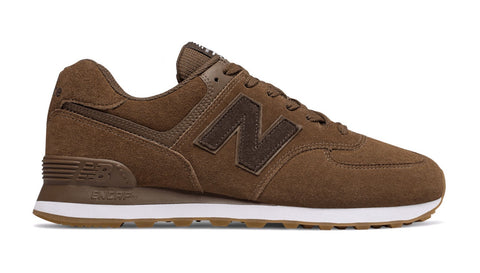 New Balance ML574NFF Men Classic Traditionnels Athletic Sneaker Brown-SHW