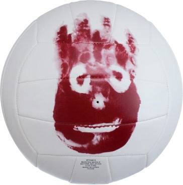Wilson HF048 Cast Away Ball Volleyball Indoor/Outdoor Beach Training Ball White/Burgundy
