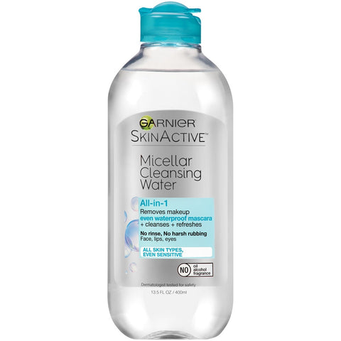 Garnier SkinActive Micellar Cleansing Water For Waterproof Makeup 13.5 FL OZ