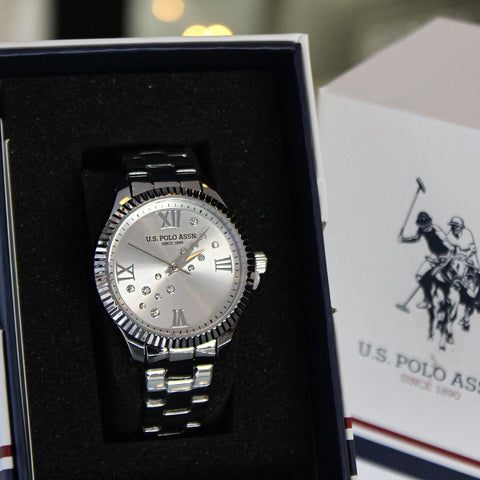 U.S Polo ASSN Women Watch Silver 48-0062-108