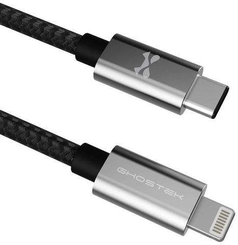 Ghostek NRGline USB-C to Lightning Charging Cable 3ft Black